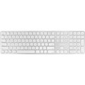 Securityman Macally Aluminum Slim Full Size Bluetooth Keyboard for Mac BTMLUXKEYA